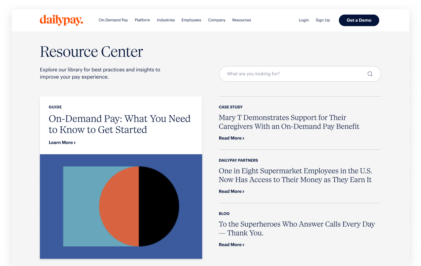 Case Study: DailyPay Resource Center